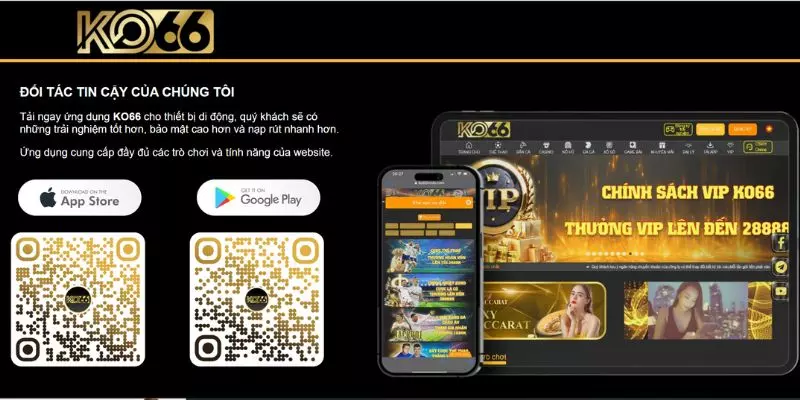 Lợi ích khi tải app chính thức của nhà cái KO66